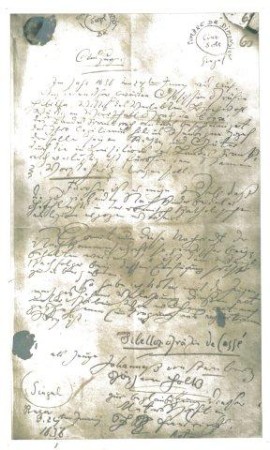 1790 angefertigter Auszug aus dem Register der r&ouml;misch-katholischen Gemeinde zu Riga &uuml;ber die Namens&auml;nderung von 1636.